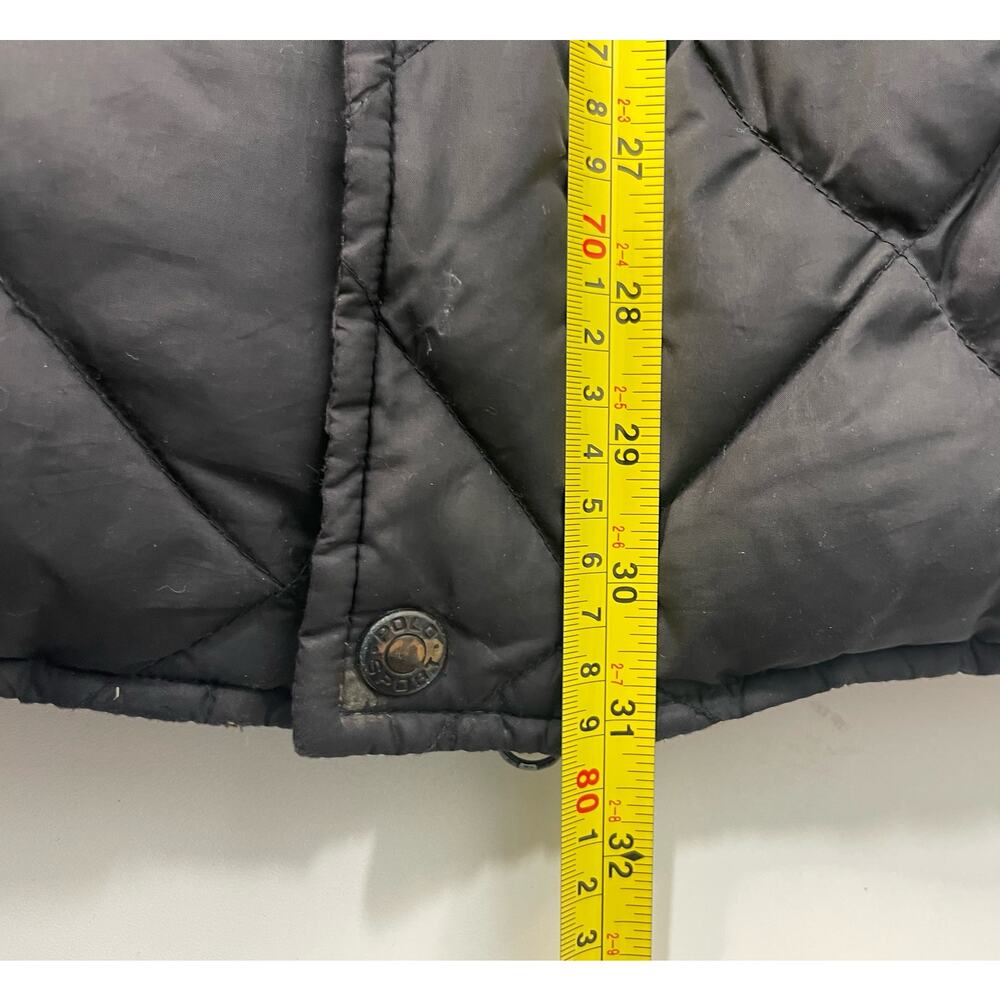 Y2K Vintage Ralph Lauren Polo Puffer Jacket Black Size Large - Picture 11 of 12